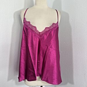 In Bloom By Jonguil‎ Slip Womens 2X Pink Satin Feminine Fairy Coquet Y2K